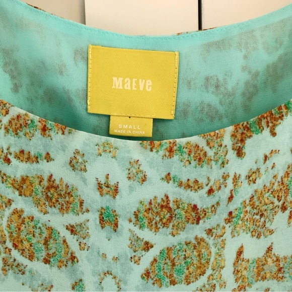 Maeve Cleome Silk Shift Dress, Small - Picture 3 of 13